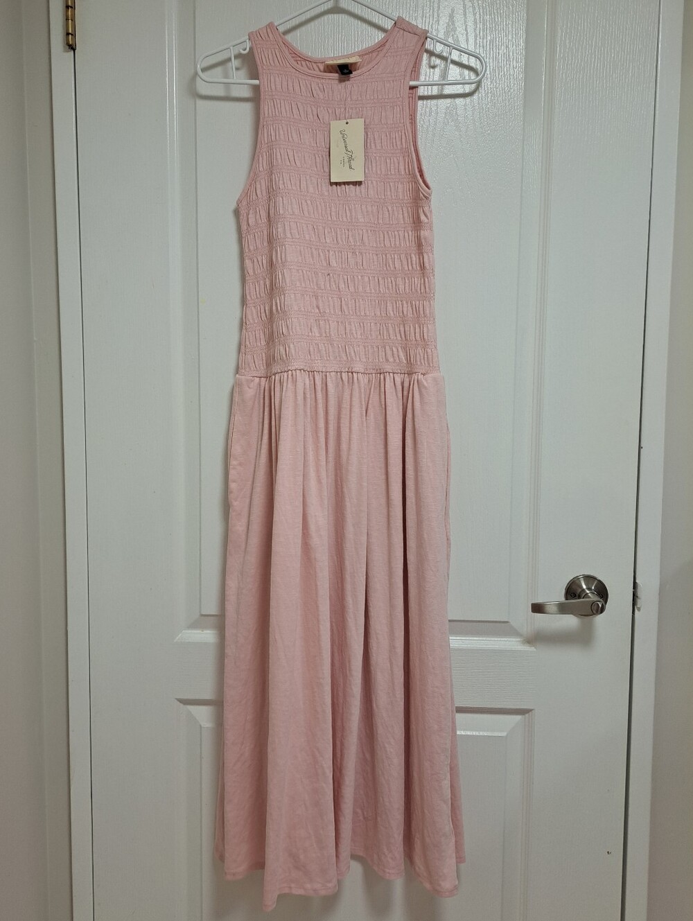 Universal Thread Blush Pink Smocked Maxi Dress